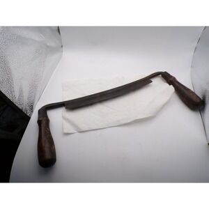 Vintage Hand Crafted Draw Shave Woodworking Tool Primitive‎ Carpenter Shaving #9